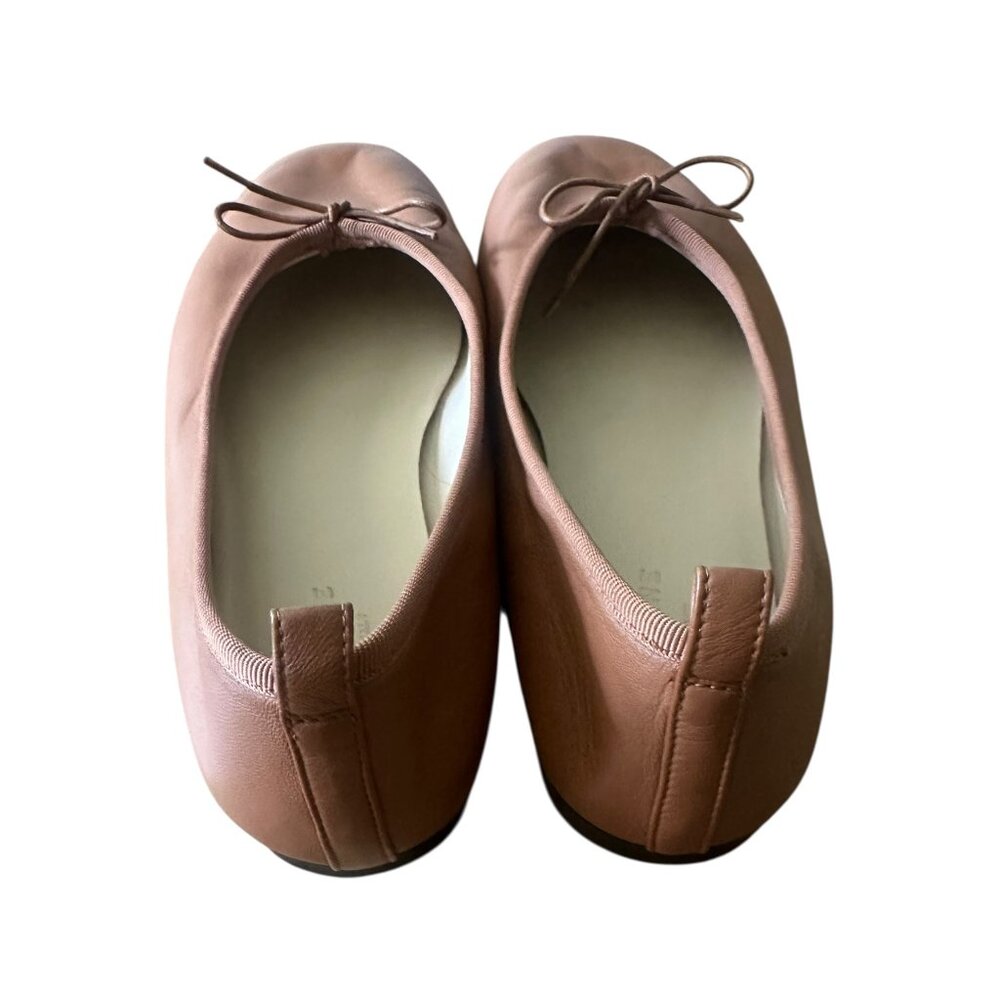 Everlane Women's Tan Leather Ballet Flats - Picture 2 of 9